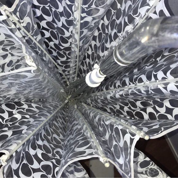 Coach Monogram Clear Lucite Handle Umbrella🤍 - Picture 6 of 9